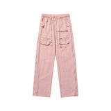 Cargo Pants Summer Solid Color Multi-Pocket Cargo Pants Unisex