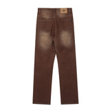 Men Jeans Casual Loose Trousers Old
