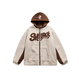 Unisex Coat Lamb Fur Hooded Coat Plush