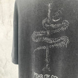 Fog Essentials T Shirts Spring and Summer FOG Joint Series Washing Water Old Crew Neck Short Sleeves