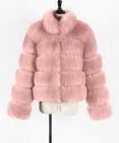 Women Fur Jacket Casual Fashion Plush Coat