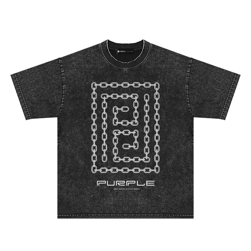 Purple Brand Distressed T Shirts Short Sleeve