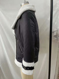 Women Cotton Coat Fleece Leather Jacket Warm Leisure