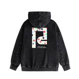Purple Brand Distressed Hoodie Fashion Old Loose Hooded Sweater