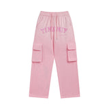 Cargo Pants Letter Print Low Waist Casual