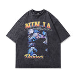 Men T-Shirt Distressed Retro Lazy Style Distressed