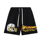 Hellstar Shorts2024 Summer Skull Loose Shorts