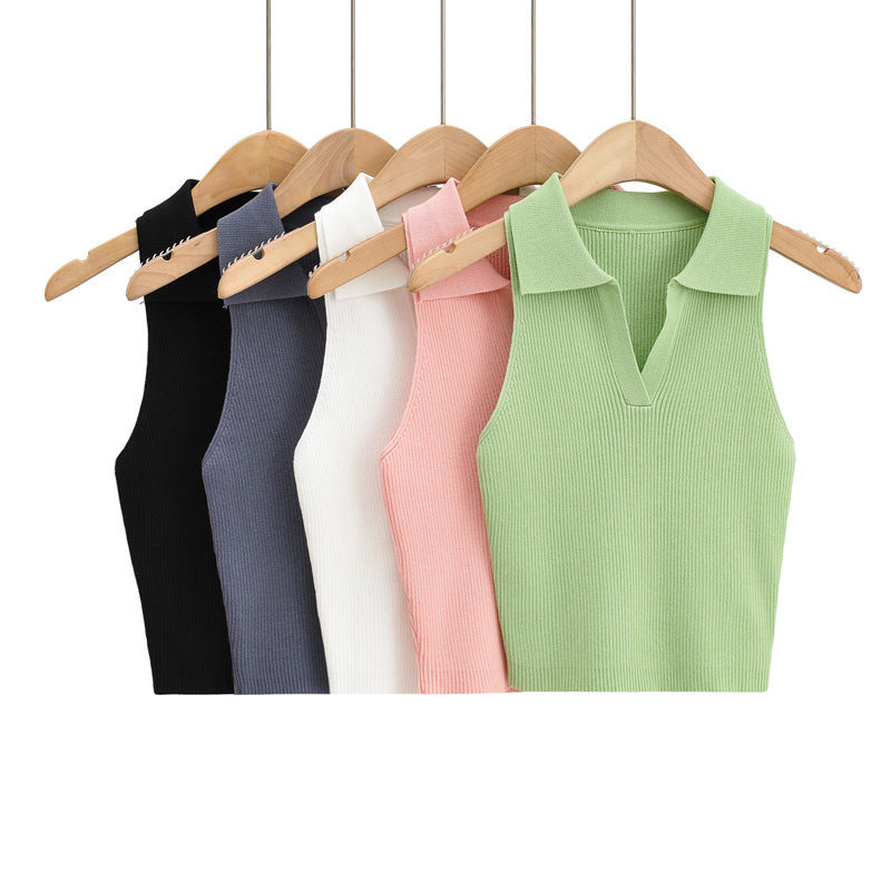 Women Vest Knitted Vest Emotional Slim Fit