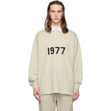 Fear of God Essentials 1977 Knit Polo Long Sleeve Fog Sweater for Men and Women