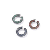 Earrings Hip Hop Zircon Ear Clips Spectrum