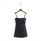 Women Dresses Jacquard Suspender Skirt