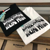 Off White T Shirts OW Letter Print Pattern Crew Neck Pullover Short Sleeves