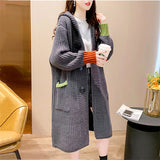 Women Knitted Cardigan Loose Thick Sweater
