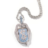 Jewelry Hip Hop Necklace Jewelry Rap Copper Zirconium Spectrum