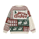 Women Sweater Christmas Knitted Coat Sweater