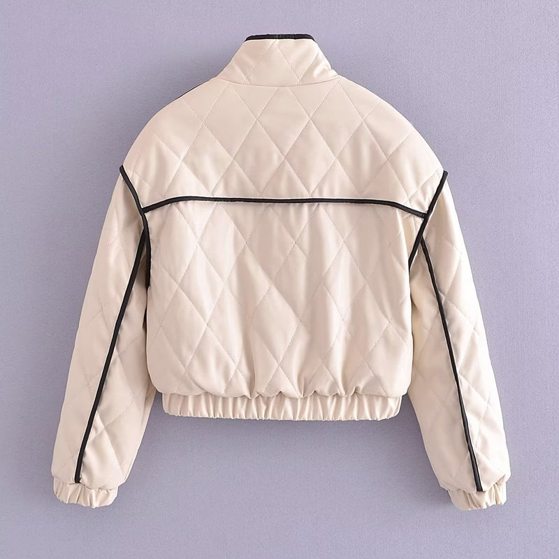 Women Cotton Coat Fashion Casual Loose Leather
