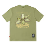 Men T-Shirt Butterfly Print Versatile Casual Loose