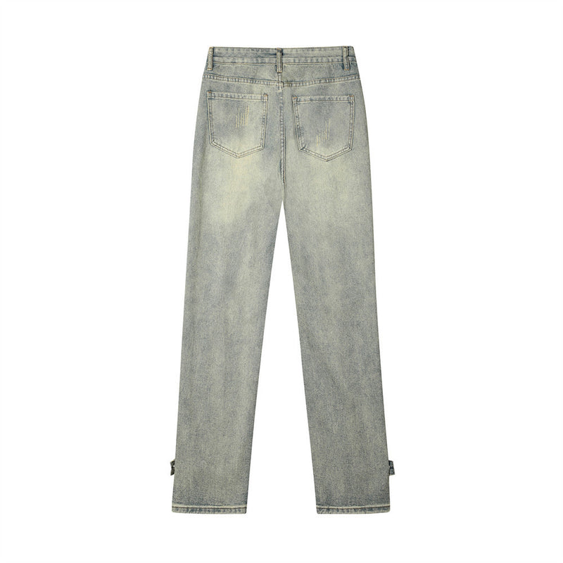 Men Jeans Stitching Personality Design Leisure