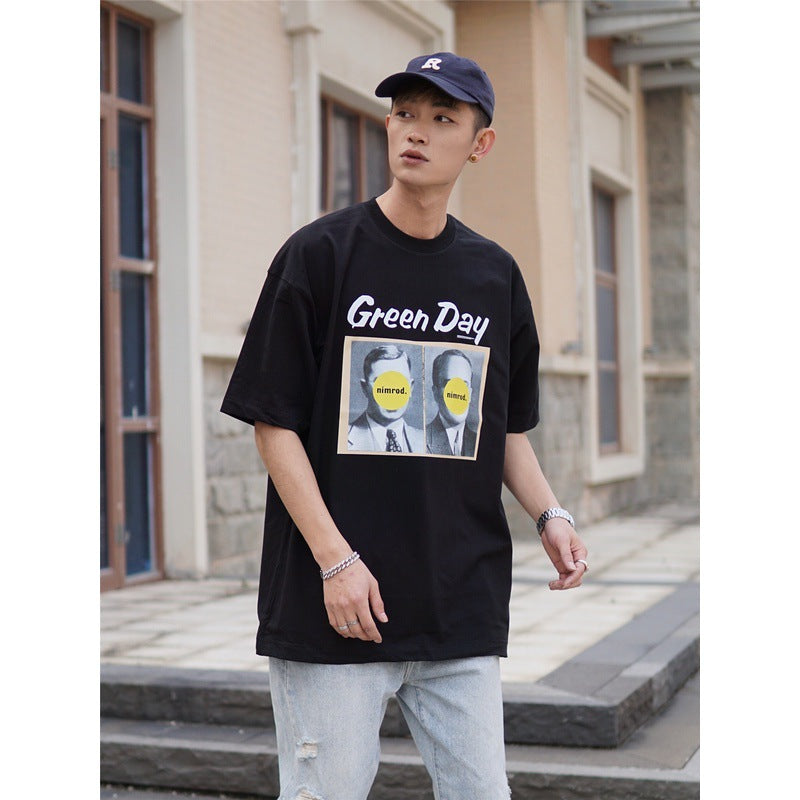 Green Day T Shirt Retro Loose