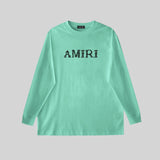 Amiri Sweatshirt AMI Letter Pattern Print Crew Neck Long Sleeve
