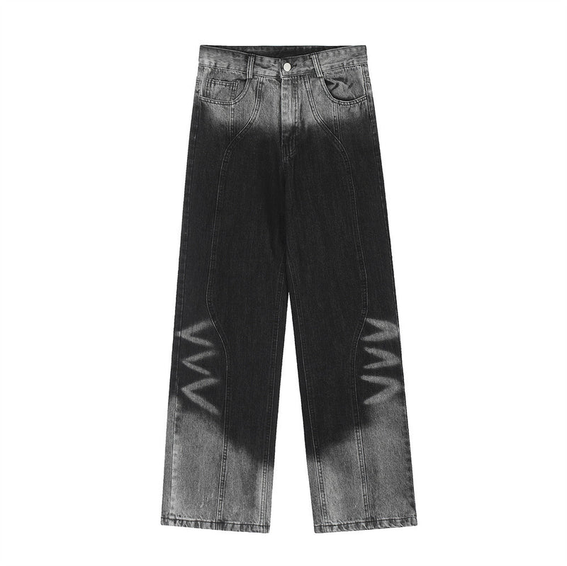 Men Jeans Fashion Gradient Inkjet