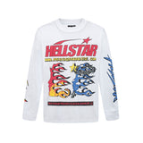 Hellstar long-sleeve T-shirt graffiti portrait print loose version casual long sleeve