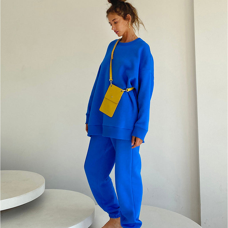 Women Co-Ords Autumn and Winter Sports Casual Sweatshirt Trousers