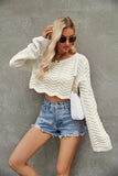 Women Pullover Sweater Fashion Short Knitted Sweater
