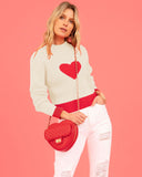Women Pullover Sweater Love Pattern Knitwear