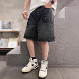 Chrome Heart Shorts Summer Embroidered Denim Shorts