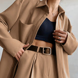 Women Co-Ords Winter Long Sleeve Cardigan Casual Suit Women