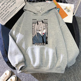 Anime Chainsaw Man Power Kawaii Print Plus Size Hoodie Women