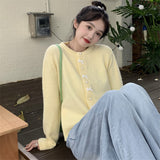 Women Knitted Cardigan Soft Sweater