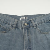 Men Jeans Loose Side Woven Stitching