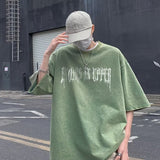 Men T Shirt Vintage Pure Cotton Heavy