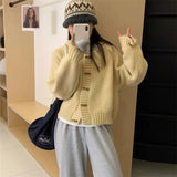 Women Knitted Cardigan Loose Slimming and Short