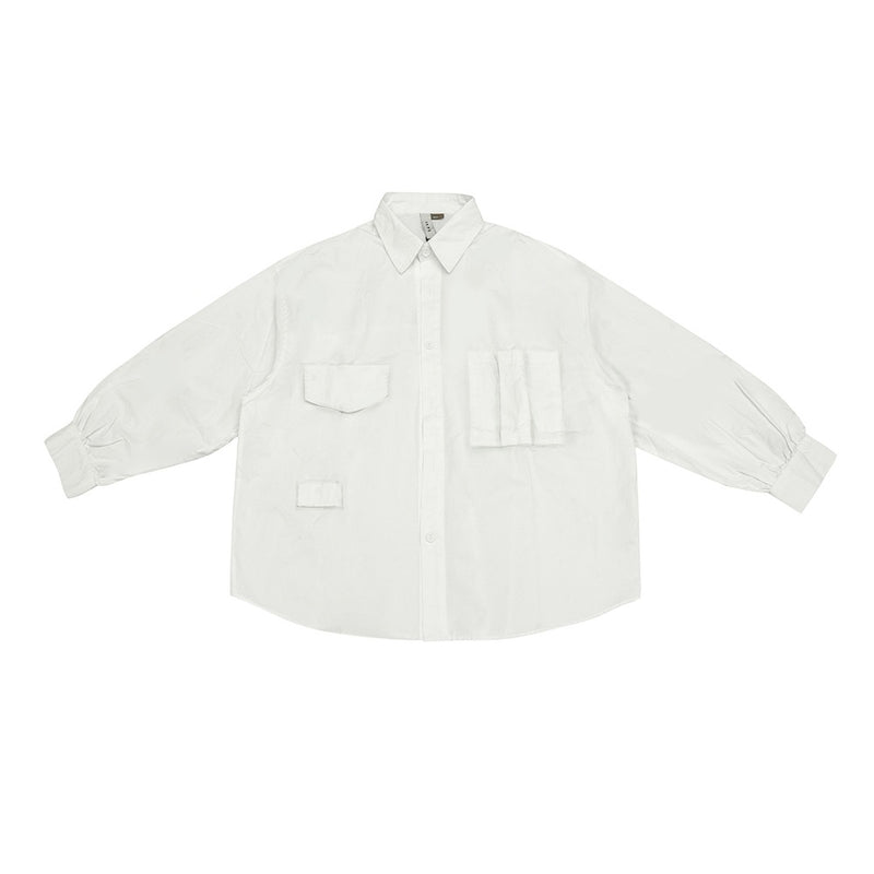 Unisex Shirt Cityboy Loose Retro Multi-Pocket Jacket