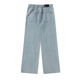 Men Jeans Patch Loose Hole All-Match