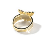 Rings Butterfly Ring ins Design Copper with Zircon Spectrum Animal St. Valentine's