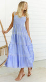 Women Dress Sexy Stripes Holiday Dress