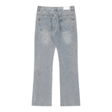 Men Jeans Zipper Stitching Loose