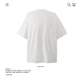 American vintage street T-shirt pure cotton men's and women's summer loose