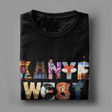 Rapper Kanye West T-Shirt for Men 2024 Hip Hop Music Vintage