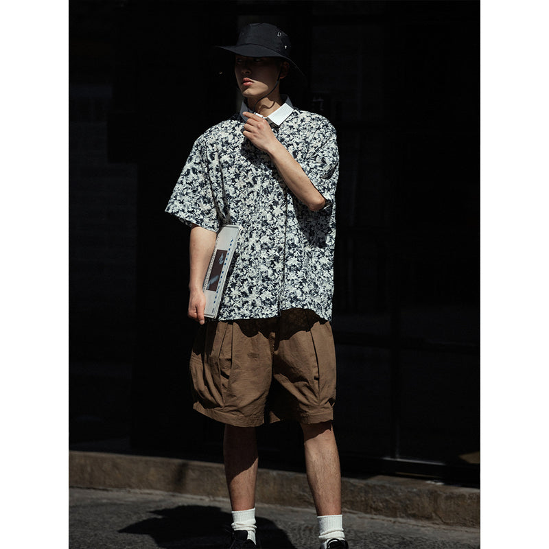 Unisex Shirt Hawaiian Floral Loose Summer