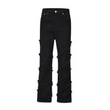 Men Jeans Punk Stitching Trendy