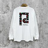 Purple Brand Long Sleeve T-Shirt Fashion Loose Long Sleeve Top