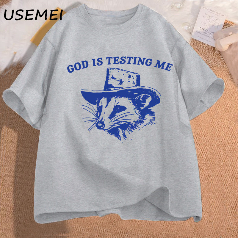 God Is Testing Me and I Have Not Studied Man T-shirt Funny