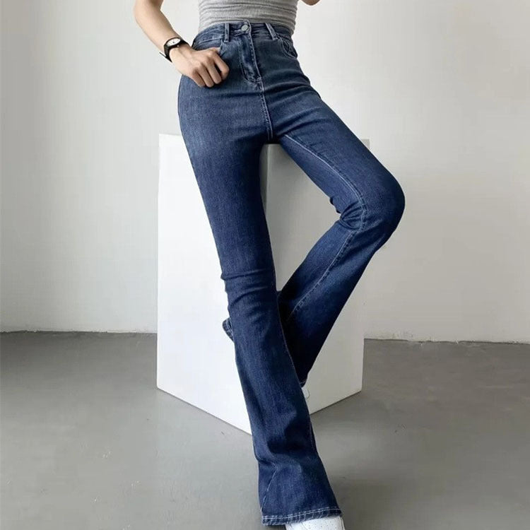 Women Jeans Stretch Flared Pants Slim Fit Slimming and Tight