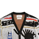 GUILTYPARTIES TIGER Sweater 23ssBASQUIAT V-neck knitted cardigan