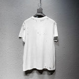 Amiri T Shirt Short Sleeve Printed Casual Hip Hop T-shirt for Men and Women
